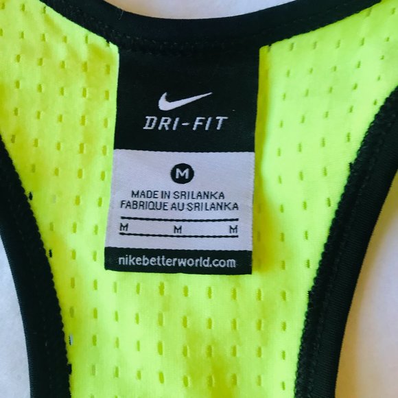 Neon Nike Dri-Fit Racer Back Top - Picture 3 of 3